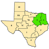 small image of East Texas Map 