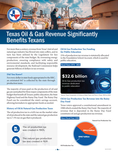 Tx Oil & Gas Revenue